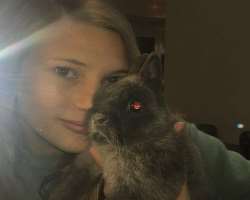 Snook had adopted a rabbit whom she used to call as lil poser. He passed away in July 2019.